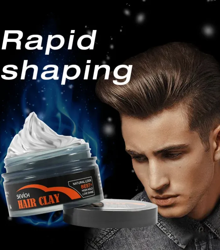 Sevich 100g Hair Clay Long-lasting Hair Cream for Men Hair Long-lasting Strong Modeling Hold Low Shine Hair Styling Wax 2 Color