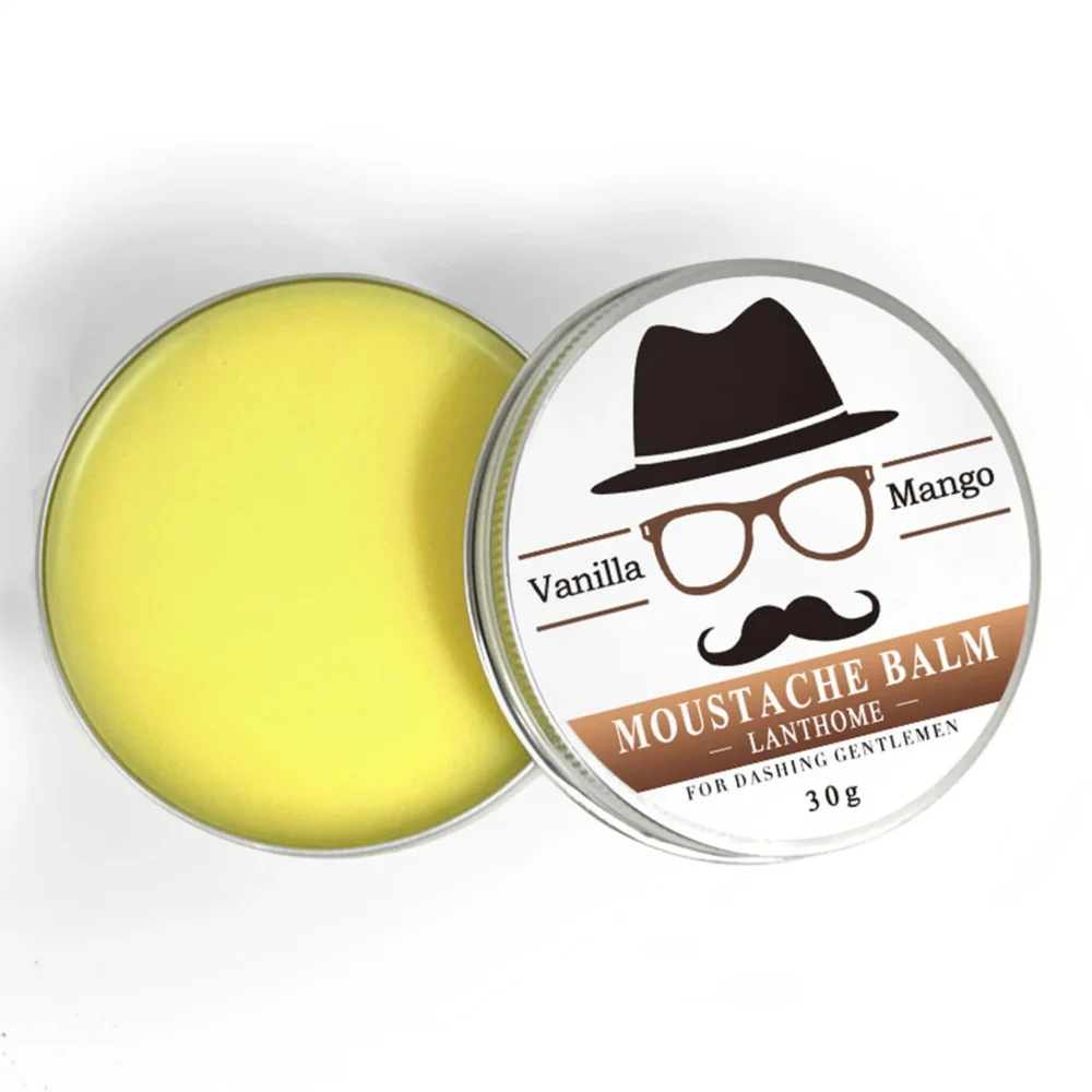 Original Lanthome Beard Balm Conditioner Oil for Growth Grooming Care Organic Moustache Treatment Moustache Wax For Men Hair - Image 5