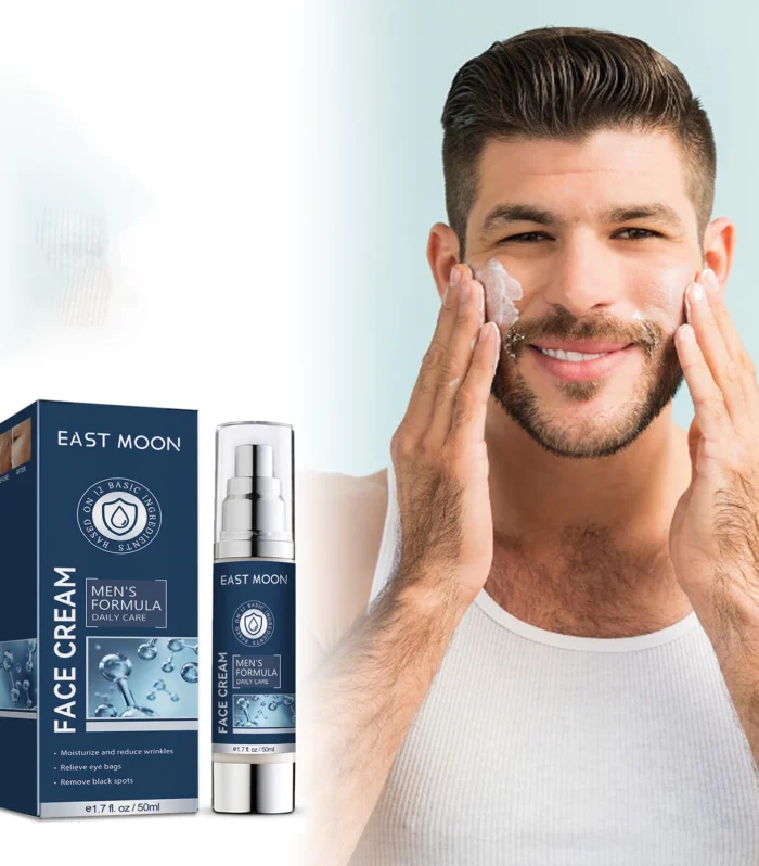 6-in-1 Men Facial Moisturizer Cream Hydrating Revitalizing Skin Care Particle Face Cream With Collagen Anti Aging & Wrinkle