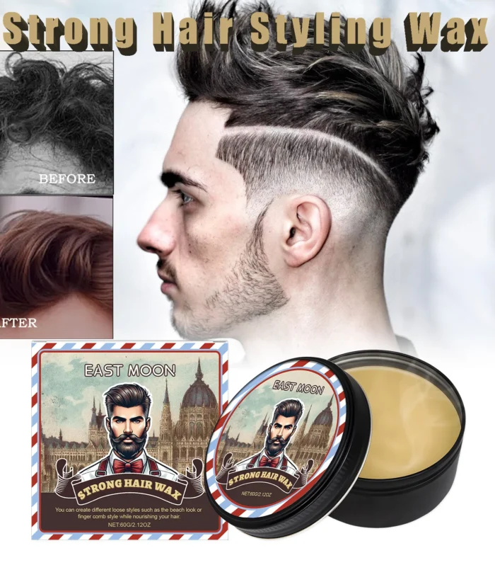 Long Lasting Stying Wax Fluffy Hair Pomade Wax Keep Hair Oil Edge Control Barbershop Tools Salon Hairdressing Mud Hair Styling