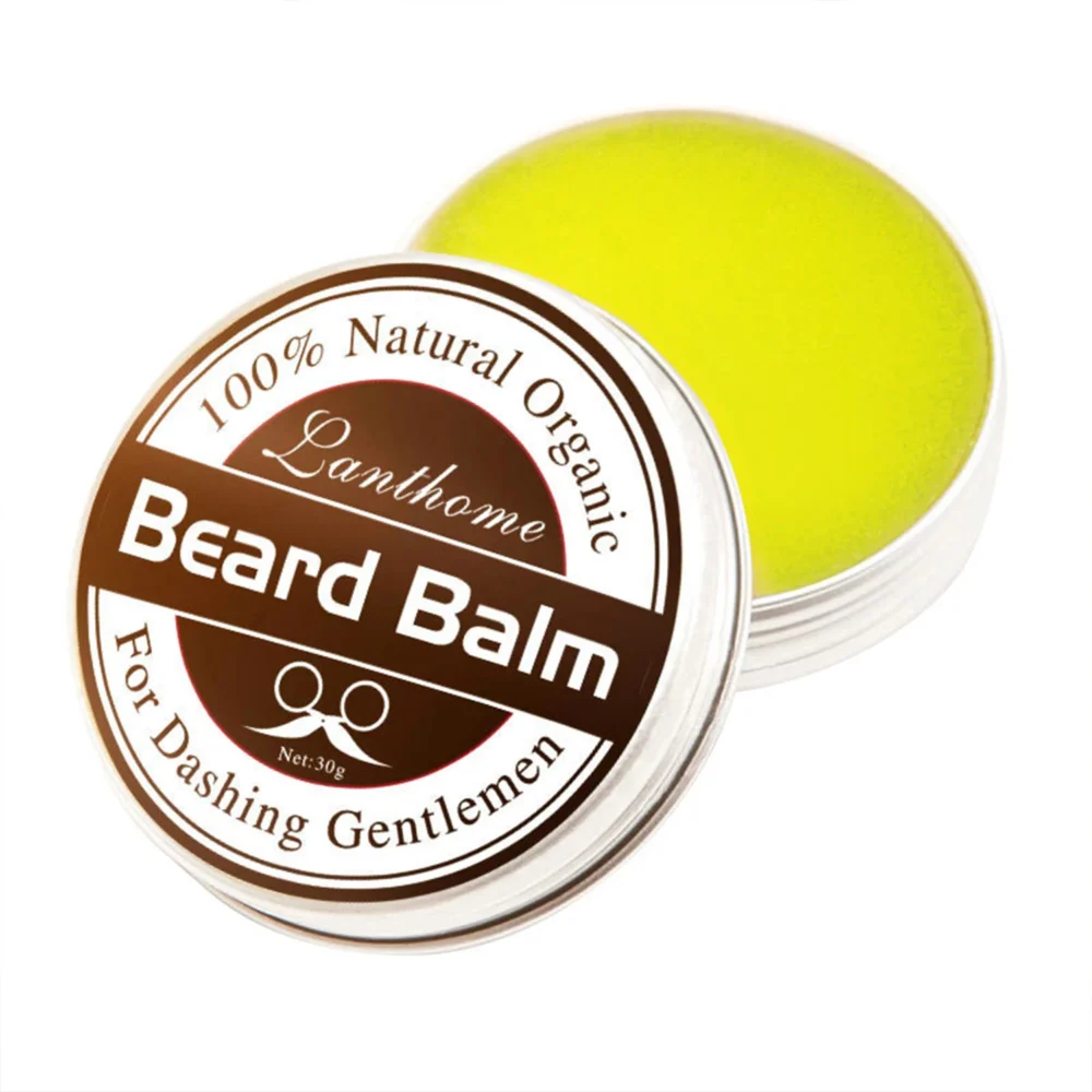 Original Lanthome Beard Balm Conditioner Oil for Growth Grooming Care Organic Moustache Treatment Moustache Wax For Men Hair - Image 6