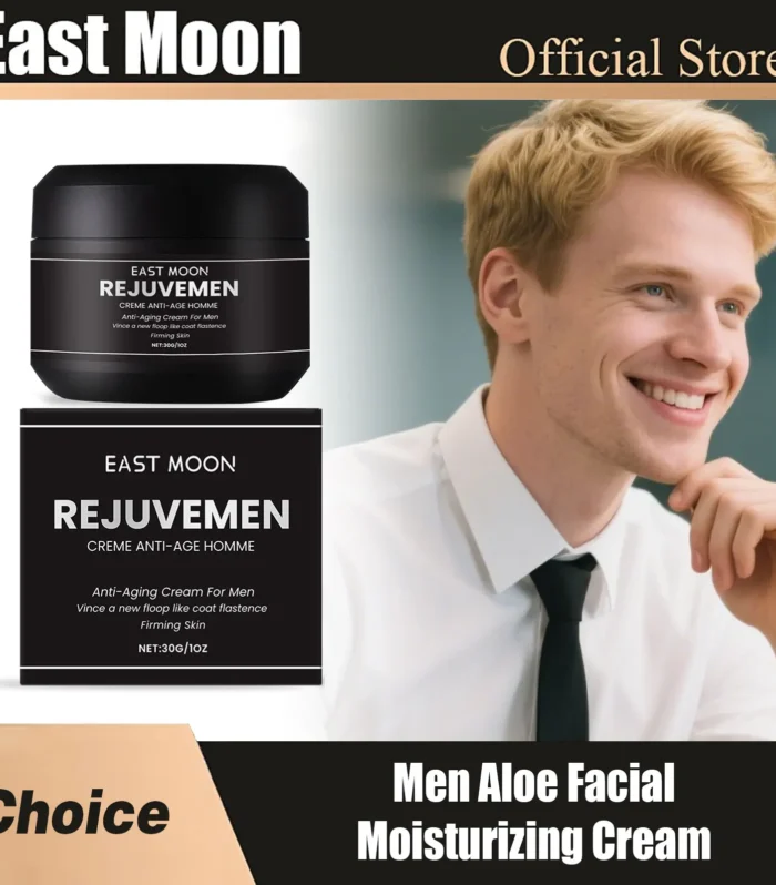 East Moon Men Aloe Facial Moisturizing Cream Nourish Dry Lifting Firming Treatment Improving Elasticity Face Brightening Creams