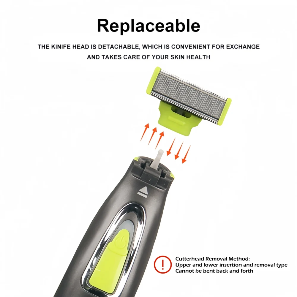 MLG Electric Shaver For Men and Women Portable Full Body Trimmer USB T Shaped Blade Razor For Beard Armpit For Washable - Image 2