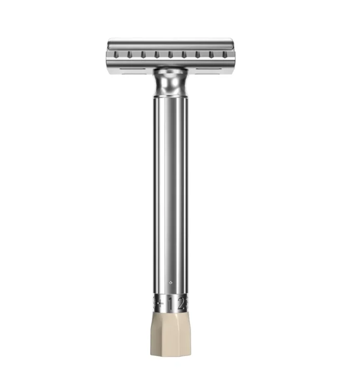 MingShi Adjustable Safety Razor Mens Folding Shaving Professional Manual Shaver Double Edge Safety Titanium Coated Blades