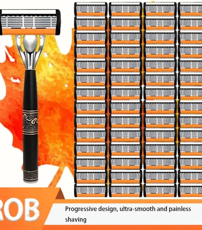 Men's special razor, anti-slip handle, super sharp replaceable durable blade, perfect gift for festivals