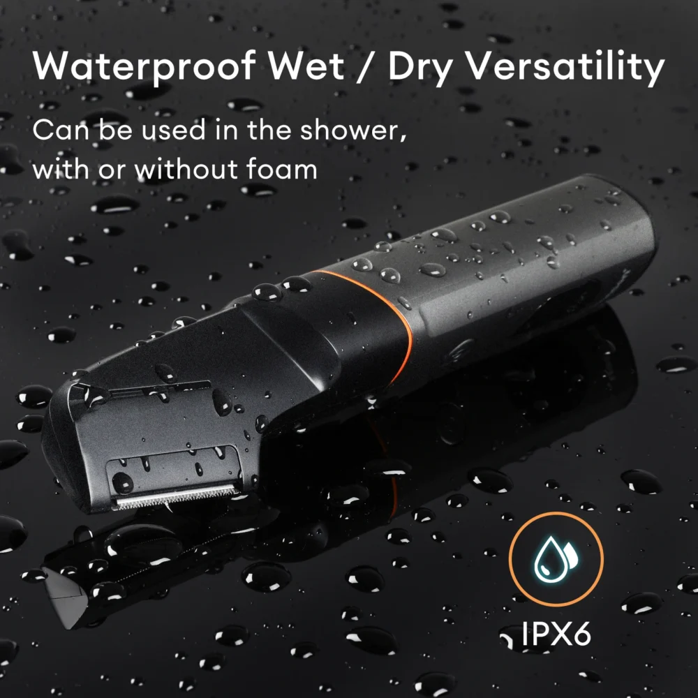 Kensen 3 in 1 Body Hair Trimmer Kit for Men Pubic Hair Shaver Nose Beard Trimmer IPX6 Waterproof Electric Shaver Hair Clippers - Image 5